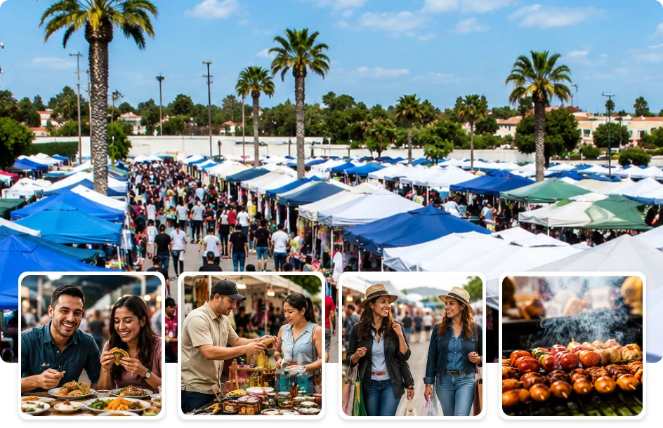 Buyers on Antioch Flea Market